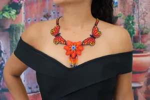 Collier papillon mexicain élégant de haute qualité pour anniversaire, Noël, mariage, anniversaire de mariage - Product Image 4