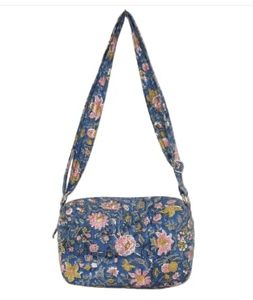 Blue Block Print Crossbody Sling Bag for Girls Women Ethnic Print Sling Bag <b>Small</b> Travel Bag Casual Use Sling Bag Fanny Pack Bag - Product Image 2