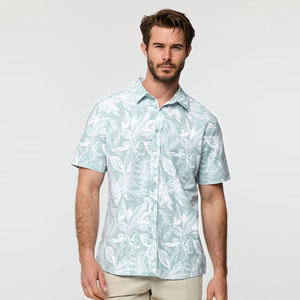 Camisa Guayabera Cubana para Hombre, Manga Corta, con Botones, Casual, de Verano, para Playa, de Algodón, con Cuello Camisero - Product Image 5