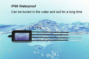 Sonda RS485 <span class=keywords><strong>de</strong></span> 30 cm <span class=keywords><strong>de</strong></span> Longitud para Suelo, Sensor 8 en 1 <span class=keywords><strong>de</strong></span> Temperatura, Humedad, Conductividad, EC, PH, NPK con Registrador <span class=keywords><strong>de</strong></span> Datos Portátil para Campos <span class=keywords><strong>de</strong></span> Golf - Product Image 2