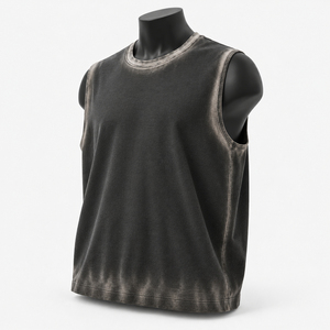Camiseta sin mangas para gimnasio para hombre |   Camiseta Deportiva sin Mangas de Alta Calidad |   Ropa Deportiva Cómoda y Transpirable |   Camiseta sin mangas con logotipo/diseño personalizado - Product Image 4