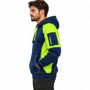 Sudadera con Capucha de Seguridad Reflectante Personalizada con Logotipo, de Alta Visibilidad, para Construcción, Ciclismo Nocturno, Caminatas, Uniforme de Trabajo - Product Image 5