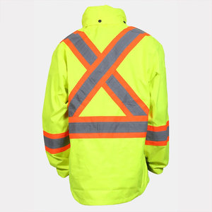 Veste de sécurité haute visibilité pour hommes, bandes réfléchissantes, veste de travail de construction, vêtements de sécurité, vestes de travail - Product Image 6