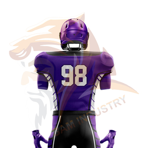 ชุดยูนิฟอร์มอเมริกันฟุตบอลคุณภาพสูงสำหรับเยาวชน พร้อมปักชื่อ โลโก้ และสีตามสั่ง - Product Image 6