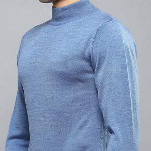 T-shirt thermique à col montant pour homme OEM, manches longues, couche de base pour l'hiver et les activités de plein air - Product Image 1