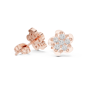 ต่างหูทอง14K อันล้ำค่าสำหรับผู้หญิงในงานปาร์ตี้ดีไซน์คริสตัลเซอร์โคเนียทรงกลมหนาขนาดใหญ่ - Product Image 2