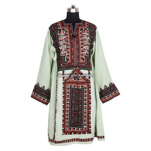 Vestido Bohemio Vintage BDR017, Hecho a Mano por los Gitanos Banjara, Estilo Afgano Balochi, Vestido Único Bohemio Hecho a Mano - Product Image 5