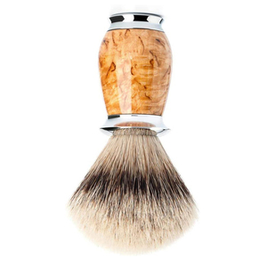 Pinceau à raser en poils synthétiques doux Silvertip Badger, manche solide, marque privée, brosse à barbe, rasage de la barbe CE - Product Image 2