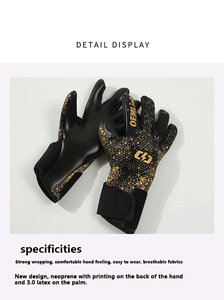 Gants de gardien de but professionnels de haute qualité en latex, vente chaude 2024, gants de gardien de but de football - Product Image 3
