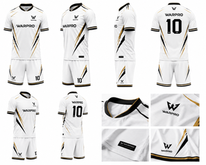 WARPRO <b>Men</b>’s Soccer Jersey Set <b>V</b>-<b>Neck</b> Short Sleeve Geometric Print Moisture Wicking Polyester Uniform Polyester Soccer Jersey - Product Image 6