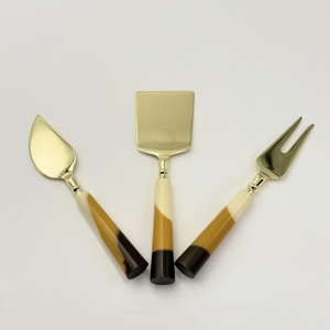 Amazing Stainless Steel Gold <b>Cheese</b> <b>Set</b> Multicolor Resin Handle with Food Safe SetDishwasher Safe <b>Cheese</b> Tools for Kitchenware - Product Image 5