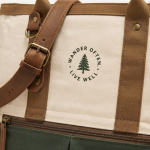 Jute Tote Backpack Eco Friendly Convertible Large Capacity Olive Green Cream Shoulder <b>Bag</b> Reusable Travel Outdoor Daypack Top - Product Image 5