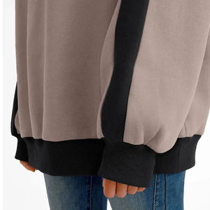 Sudadera de diseño asequible para mujer, nuevo diseño, 100% algodón, sudadera extragrande de invierno para mujer, sudadera informal ecológica para mujer - Product Image 5