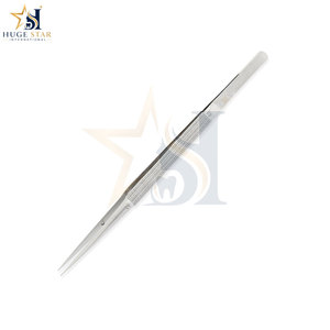 Pinzas Quirúrgicas de Punta Fina de Acero Inoxidable con Cierre de Mandíbula de Precisión, Reutilizables, Ecológicas y con Anillos Cómodos para los Dedos - Product Image 4