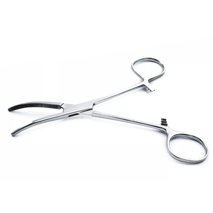 Pinzas Hemostáticas Curvas con Bloqueo, Pinzas Quirúrgicas Dentales de Laboratorio, Instrumento Médico para Enfermeras y Uso Clínico - Product Image 5