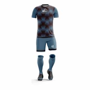 Uniformes de Fútbol Personalizados 100% Poliéster, Camisetas Ligeras y Transpirables de Manga Corta, Fabricante OEM ODM, Logotipo Personalizado - Product Image 4