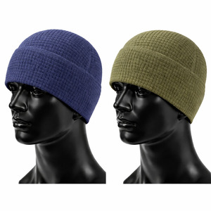 Gorro de Punto Tipo Waffle Personalizado para Hombre y Mujer, Gorro de Calavera con Diseño de Camuflaje Blanco, Elástico, Cálido, con Logotipo OEM, para Uso Casual al Aire Libre - Product Image 3