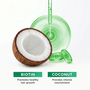 Coffrets de Soins Capillaires Huile de Coco Enrichie en Biotine Nourrissante en Profondeur pour des Cheveux Plus Volumineux Sans Parabène Formule Sans Silicone Trois Pièces - Product Image 1