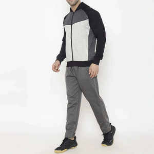 Ropa deportiva más vendida, 100% algodón, transpirable, chándal de manga larga, talla grande, con cremallera. - Product Image 4