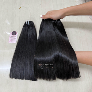 Extensiones de cabello crudo virgen vietnamita recto de hueso de calidad de lujo de alta calidad 12A de 14 pulgadas del proveedor, gorras de Peluca de cabello humano - Product Image 6