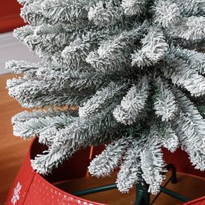 Albero di Natale Artificiale Realistico a Forma di Matita da 1,8 m con 329 Punte Innevate e Base in Metallo - Product Image 2