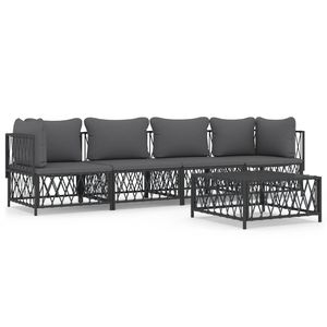 Set Lounge da Giardino Antracite - Product Image 2