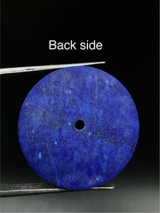 หน้าปัดนาฬิกาสีน้ำเงินธรรมชาติ ลาพิส ลาซูลี ขนาด 31.50 มม. รูปทรงกลม หนา 1.60 มม. ขัดเงาด้านเดียว - Product Image 2
