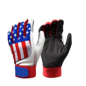 Gants de frappe en cuir avec drapeau américain, fermeture auto-agrippante, équipement d'entraînement unisexe pour adultes - Product Image 1