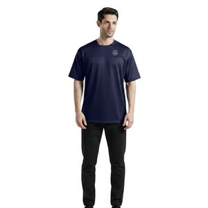 Camiseta Deportiva Extra Grande para Hombre, Color Azul Marino, Algodón Premium, Transpirable, Suave, Corte Holgado, para Gimnasio, Fitness, Entrenamiento, Ropa Casual, Estilo Urbano, OEM - Product Image 1