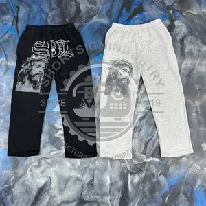 High Quality Custom Cool Fashion 100% Cotton SDL Mid-Weight Winter <b>Hip</b> Hop High Elastic Waist Solid Waterproof Eco-Friendly Men - Product Image 4
