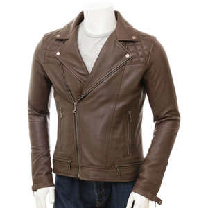 Chaqueta de cuero para hombre al por mayor para la colección de invierno, diseñada a medida con un aspecto elegante, chaqueta de invierno - Product Image 3