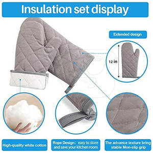 Gants de four de cuisine de qualité supérieure, confortables, taille personnalisée, nouvelle arrivée, pour adultes - Product Image 5