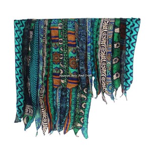 Recycled Poly-<b>Silk</b> Sari 15 Strips Classic Style Boho Women's Stoles <b>Scarves</b> From Best Supplier Recycled Wholesale Manufacturer - Product Image 5