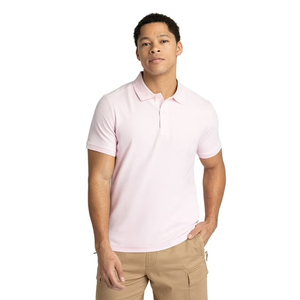 Chemise décontractée pour homme 100 % coton, anti-plis, respirante, 180 g, à manches courtes, boutonnée, tricotée, coupe classique, avec logo personnalisé sur le devant - Product Image 6