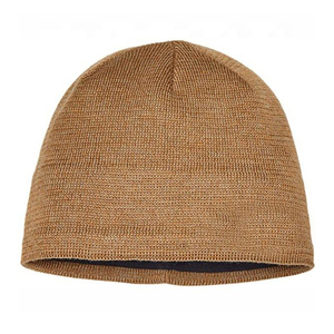 Unisex Acrylic Beanie <b>Hat</b> Solid Color Ribbed Knit Winter <b>Cap</b> Casual Style for Adults 56-58CM Head Circumference - Product Image 6