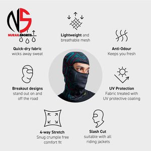 นูรัค สปอร์ตส์ ผลิตผ้าคลุมหน้าแบบบาลาคลาวา สไตล์โดดเด่น บริการ OEM สำหรับกีฬา คุณภาพสูงสุด ปี 2026 - Product Image 5