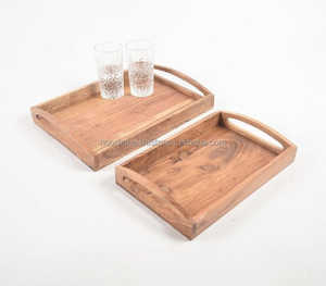 Juego de Bandejas de Servicio Impermeables Hechas a Mano de Bambú Natural para Servicio de Alimentos - Product Image 2