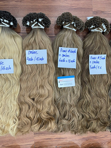 Extensiones de Cabello Humano Vietnamita Virgen con Punta de Queratina, Cutícula Alineada, Doble Trama, Alta Calidad - Product Image 3