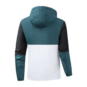 Men's Eco-Friendly Waterproof Quilted High Street Style Lightweight Windbreaker <b>Jacket</b> Full Zipper <b>Patchwork</b> Design for Winter - Product Image 3