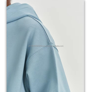 เสื้อฮู้ดผู้ชายแบบสวมหัว ผ้าวูลหนา 450 กรัม สีเอิร์ธโทน หนาแน่น สีพื้น สำหรับฤดูใบไม้ร่วงและฤดูหนาว - Product Image 5