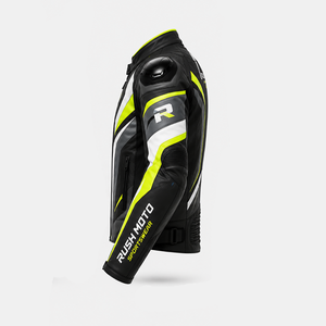 Blousons de moto en cuir de vachette véritable - Imperméables, respirants, manches longues, pour homme, protection intégrale pour l'été - Product Image 2