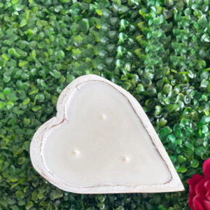 Diseño elegante en forma de corazón, tazón de masa de madera de mango, ecológico, hecho a mano, artesanías de madera marrón, cuencos de velas de lujo modernos - Product Image 4
