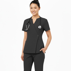 Uniforme Médico de Alta Calidad Unisex con Cierre Lateral, Conjunto de Uniformes de Enfermería, Spandex/Algodón, Ropa para Uso Hospitalario, Fabricante - Product Image 1