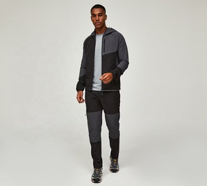Chaqueta de Hombre Impermeable y Cortavientos con Cuello Alto y Capucha, Tejido de Punto Digital de Poliéster Transpirable de Secado Rápido con Cremallera para Exteriores OEM - Product Image 2