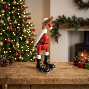 Handmade Santa Duck Figurine Unique <b>Christmas</b> Ornament for Home Decor and Birthday Gifts - Product Image 5