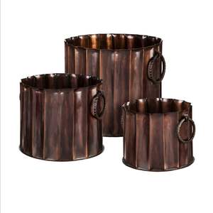 Jardinière suspendue décorative en métal, taille et design personnalisés, pour balcon, jardin et arrangement de plantes d'intérieur - Product Image 5