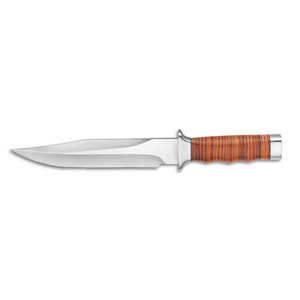 Cuchillo Bowie de Acero Inoxidable con Mango Resistente, Hoja Fija, Estilo para Exteriores, Herramienta Utilitaria para Camping y Caza - Product Image 3