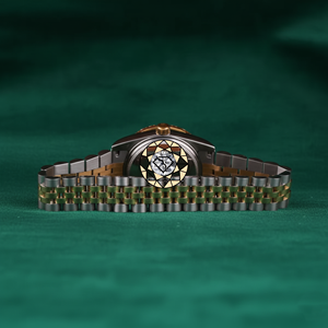 Reloj de Hombre con Diamantes Moissanite en Oro Helado, Más Vendido, Brillante, Completamente de Acero Inoxidable, Movimiento de Cuarzo, Resistente al Agua 3BAR - Product Image 4