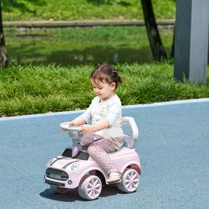 Auto Cavalcabile Rosa per Bambini con Sistema Anti-Ribaltamento e Anti-Ribaltamento all'Indietro, 18-36 Mesi, con Clacson - Product Image 2
