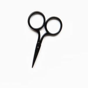 Mini ciseaux en acier à haute teneur en carbone, lames affûtées recouvertes de papier noir, mini ciseaux de couture pour la beauté - Product Image 6